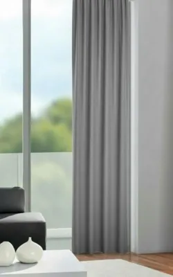 Produktbild von Fertigschal verdeckte Schlaufen "Waris" - Größe (HxB): 255x135cm  Dunkelgrau