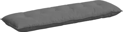 Immagine prodotto di vidaXL Cuscino per lo schienale grigio scuro 160 x 50 cm in tessuto microfibra