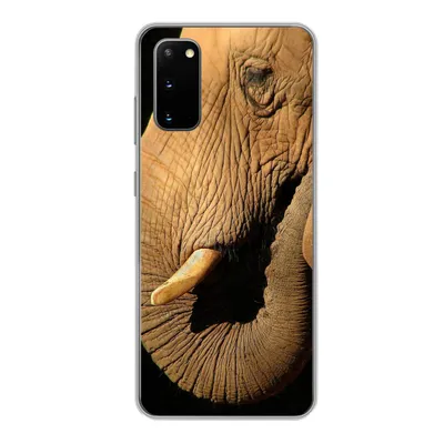 Produktbild von MuchoWow® Handyhülle Schutzhülle Hülle für Samsung Galaxy S20 Elefant - Tiere - Nahaufnahme - Schwarz Silikon Softcase Handy Hülle - Bild