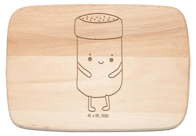 Produktbild von Mr. & Mrs. Panda Frühstücksbrettchen Beste Freunde Salz - Transparent - Geschenk, Schneidebrett, Holzbrett, Fehlende Keywords, Frühstücksbrett, Lustige Sprüche