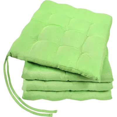 Image de Coussin de chaise - 40 x 40 cm - Lot de 4 - Bordeaux - Pour intérieur et extérieur
