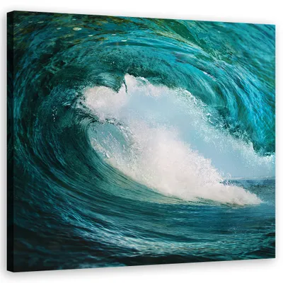 Produktbild von Leinwandbild landschaften - blau 60x60 cm Feeby blau wandbild bereit zum aufhängen