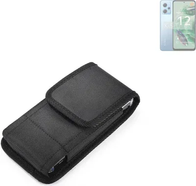 Produktbild von Holster Gürteltasche kompatibel mit Xiaomi Redmi Note 12 5G Holster Gürtel Tasche wasserabweisend Handy Hülle Schutz Hülle Outdoor schwarz
