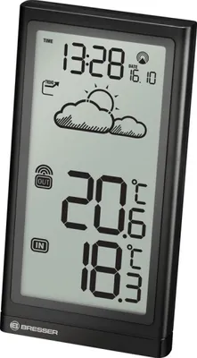 Produktbild von Bezprzewodowa stacja pogodowa Bresser Optik Meteo Temp 7004200 Prognoza pogody na 12 do 24 godzin (7004200)