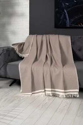 Produktbild von L'Essentiel Linge de Maison, Alinda- DCH1943, Braun, Hussen, 100% BAUMWOLLE