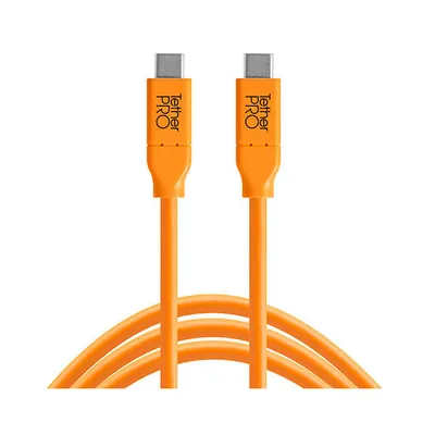 Obrázok produktu pre Tether Tools CUC10-ORG, 3 m, USB C, USB C, USB 3.2 Gen 1 (3.1 Gen 1), 5 Gbit/s, Oranžová