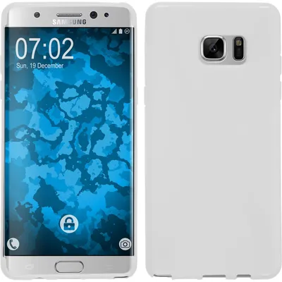 Produktbild von PhoneNatic Case kompatibel mit Samsung Galaxy Note FE - weiß Silikon Hülle X-Style Cover
