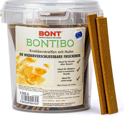 Produktbild von Bontibo Knabberstreifen mit Huhn 500g