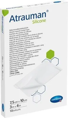 Zdjęcie produktu dla Hartmann Atrauman® Silicone 7.5 x 10cm - 10 sztuk | opakowanie (10 sztuk)
