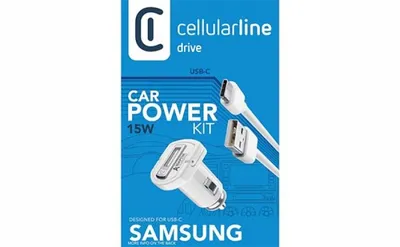 The image shows the packaging of a car power kit.