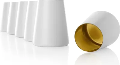 Produktbild von Stölzle Lausitz Set 6 Stück POWER Weissweinbecher weiss-gold 159 00 12 EP086 | EAN 4012632245625