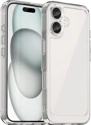 Produktbild von Outer Space Hülle mit Gel-Rahmen für Iphone 16 - Klar