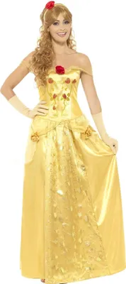 Image de Beauty And The Beast - Costume '' ''Belle'' - Femme SM1685 (XL) (Or)