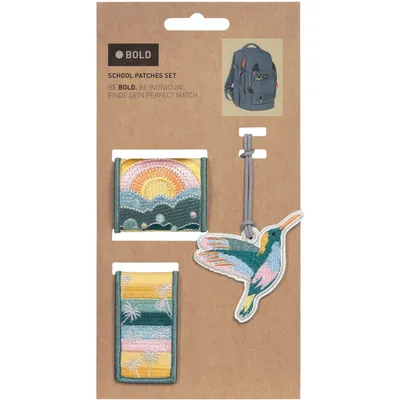 Produktbild von Bold Match School Patches Set Paradise