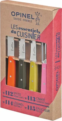 Produktbild von Opinel Küchenmesser-Set Les Essentiels - 4-teilig Farbe: Fifties (50s)