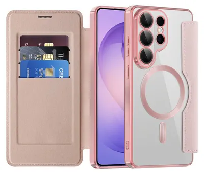 Obrázok produktu pre Techsuit – SmartMag Book Case knižkové ochranné puzdro pre Samsung Galaxy S26 Ultra – ružové