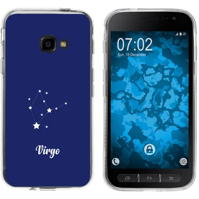 Produktbild von PhoneNatic Case kompatibel mit Samsung Galaxy Xcover 4 / 4s Silikon-Hülle SternzeichenVirgo M2