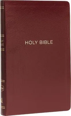 Produktbild von NKJV, Thinline Reference Bible, Leather-Look, Burgundy, Red Letter, Comfort Print