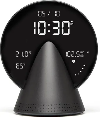 Image de Lexon - Horloge conique Despertador (gris platine)