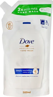 Immagine prodotto di Dove Caring Sapone Liquido in Crema per il lavaggio delle mani - stock 500ml