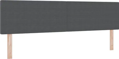 Obrázok produktu pre vidaXL Čelo postele tmavošedá 180 cm manšestr