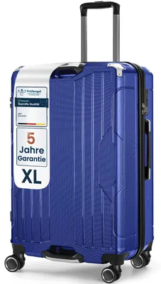Produktbild von 4FLY Aluminium-Rahmen Hartschalen Reisekoffer XL 77 cm (103L) aus PC+ABS – mit TSA-Schloss, 4 Spinner-Doppelrollen, Reisegepäck