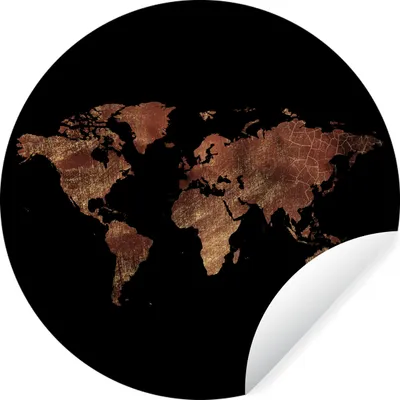 Produktbild von MuchoWow® - Mauerkreis - Wand Bilder - Wandsticker - Wohnzimmer Dekoration - Dekoration für die Wände - Aluminium - Babyzimmer