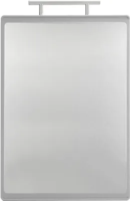 Produktbild von Schneidebrett aus Edelstahl, doppelseitig, mit Griff, Küchenhelfer (Grau)