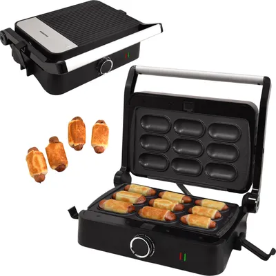 Produktbild von Syntrox Germany Multifunktionsmaker 1000W mit Wechselplatten schwarz