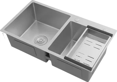 Immagine prodotto di Lavello da cucina, doppia vasca, acciaio inossidabile, argento