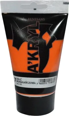 Immagine prodotto di Colore A'KRYL 100 ml, 1 pz. giallo arancio