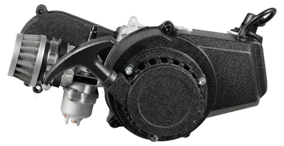 Produktbild von 49cc ATV Motor Kit - Komplettmotor für Dirt Bike - 1,9 kW 7000 U/min - Luftgekühlt - T8F Kette - Aluminiumlegierung - Starke Beschleunigung - Schwarz