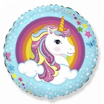 Zdjęcie produktu dla Balon foliowy Jednorożec 45cm - Flexmetal