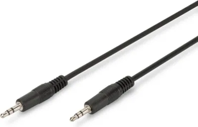 Produktbild von Digitus Audio-Anschlusskabel, Stereo, 3.5mm, Männlich, 3.5mm, Männlich, 2,5 m, Schwarz