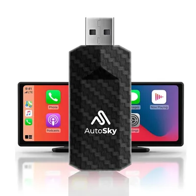 Zdjęcie produktu dla Bezprzewodowy adapter CarPlay AutoSky - Pro Slim