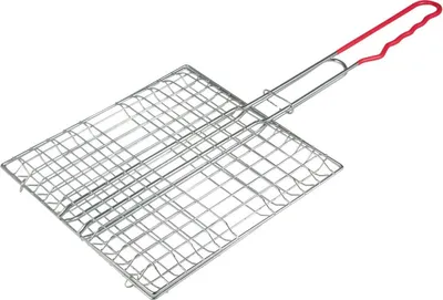Produktbild von Grillbräter, verchromt, rechteckige Form