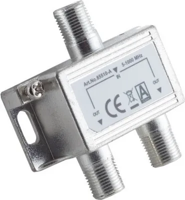 Produktbild von F-Serie; Stammverteiler; 2-fach; 5-1000 MHz, 85 dB