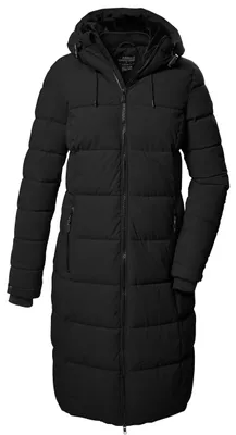 Produktbild von Killtec Wintermantel mit Kapuze für Damen, Farbe:Schwarz, Größe:40