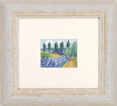 Produktbild von Permin Kreuzstich Stickpackung "Lavenderfield ", Zählmuster, 14x12cm