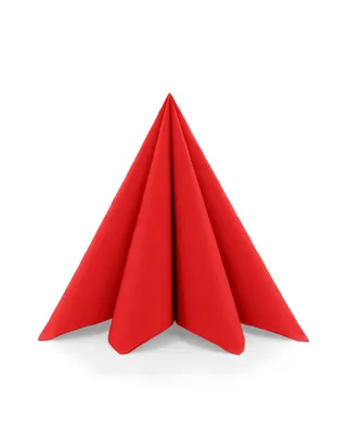 Produktbild von Sovie HORECA Serviette in Rot aus Linclass® Airlaid 40 x 40 cm, 50 Stück