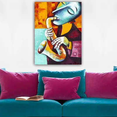 Zdjęcie produktu dla Wallity, 14172322_70100, Obraz na płótnie, Wielokolorowy, Drewno, 70 x 100 cm