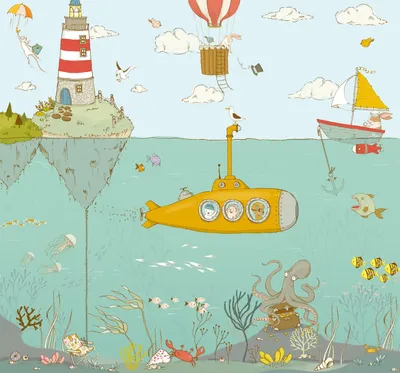 Obrázok produktu pre Komar Sealife Viacfarebné fototapety - 610845 - 300 x 280 cm
