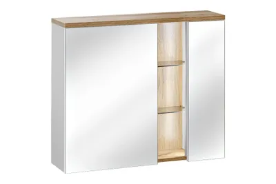 Obrázek produktu pro Zrcadlová koupelnová skříňka BAHAMA WHITE 80 cm