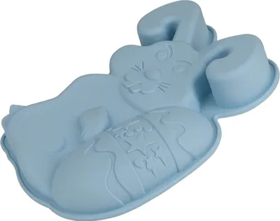Image de Moule de Pâques en silicone Lapin avec œuf de Pâques