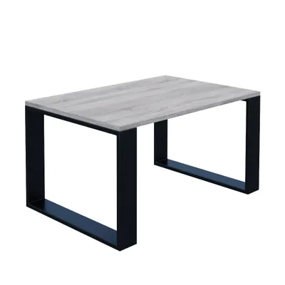 Image de AKKE Trüffel Table basse avec pieds noirs LxlxH : 120x60x45 cm