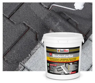 Produktbild von Isolbau Bodenfarbe Anthrazit 20 kg Betonfarbe Bodenbeschichtung wasserfest innen außen