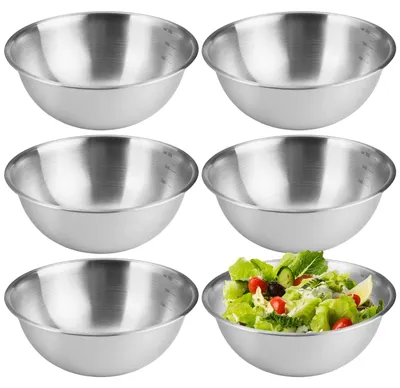 Imagen del producto de Juego de 6 tazones de acero inoxidable para mezclar