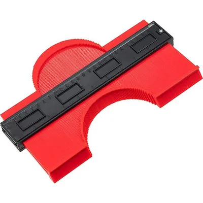 Produktbild von Konturenlehre 250 mm Rot Kunststoff für präzises Abnehmen von Formen
