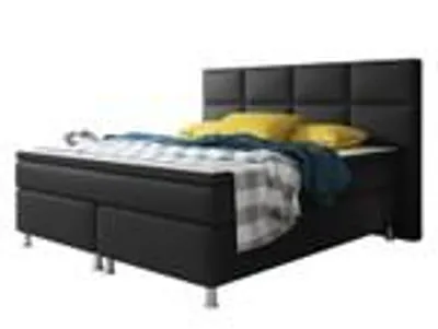 Produktbild von Boxspringbett Miami 180x200 cm Kunstleder Schwarz