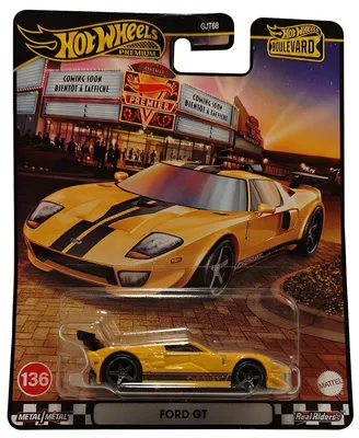 Produktbild von Hot Wheels Premium Boulevard - Ford GT - Autoklassiker, Sportwagen, Metall, Sammler-Edition, Mattel GJT68